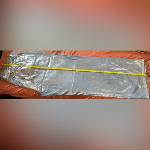 Fashion Nova 'Freja Foil Ripped Baggy Jeans' - Picture 8 of 8